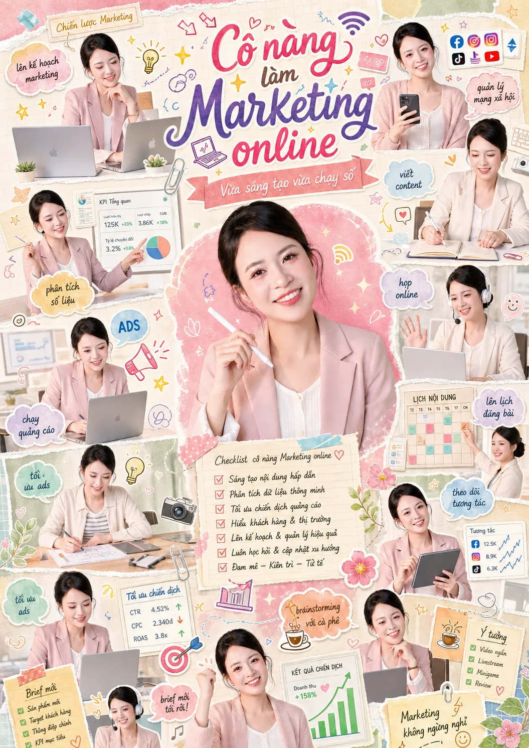 Cô nàng làm Marketing online